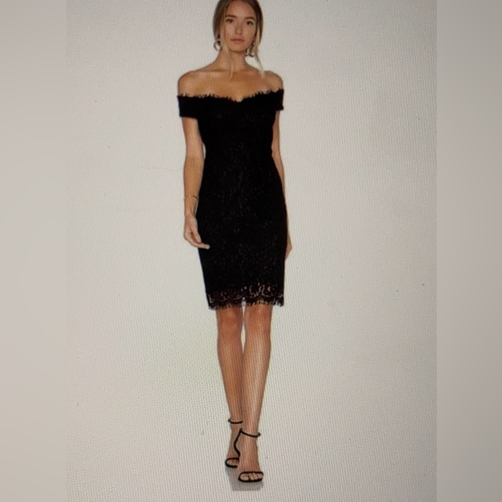 Bardot (Revolve ) NWT Black Tara Lace Dress 8